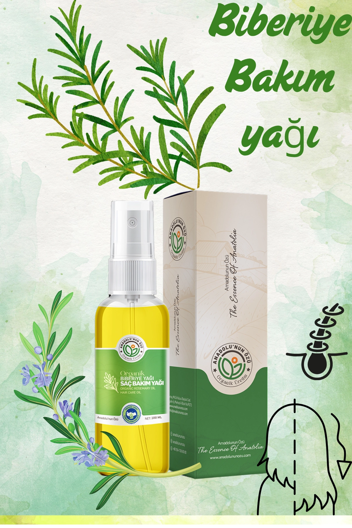 Organik%20Biberiye%20Saç%20Bakım%20Yağı
