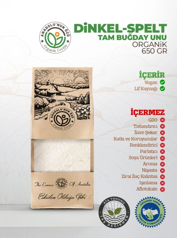 Organik%20Dinkel-Spelt%20Tam%20Buğday%20Unu%20’’Taş%20Değirmen’’