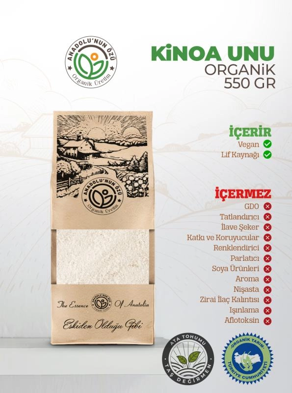 Organik%20Kinoa%20Unu%20’’Taş%20Değirmen’’