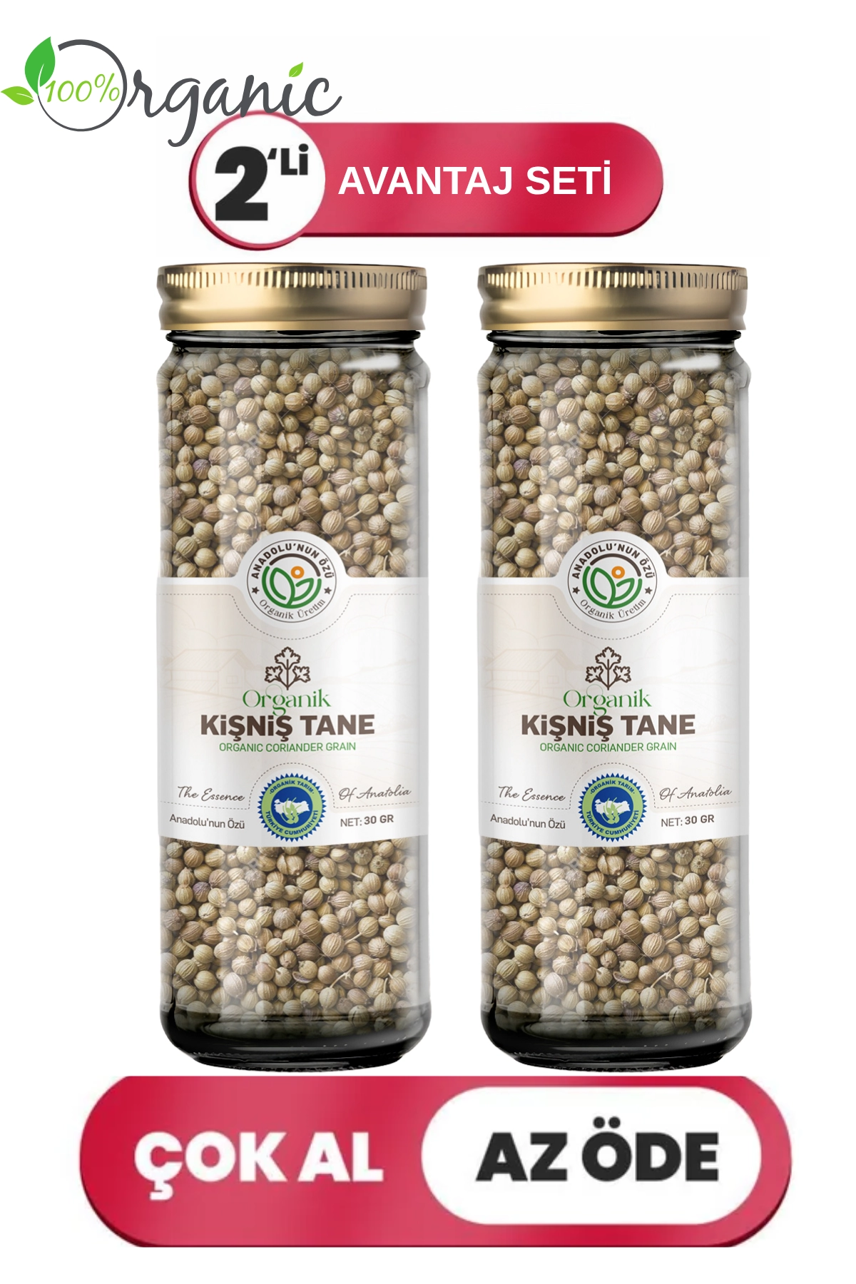 Organik%20Kişniş%20Tane%202’li%20Set