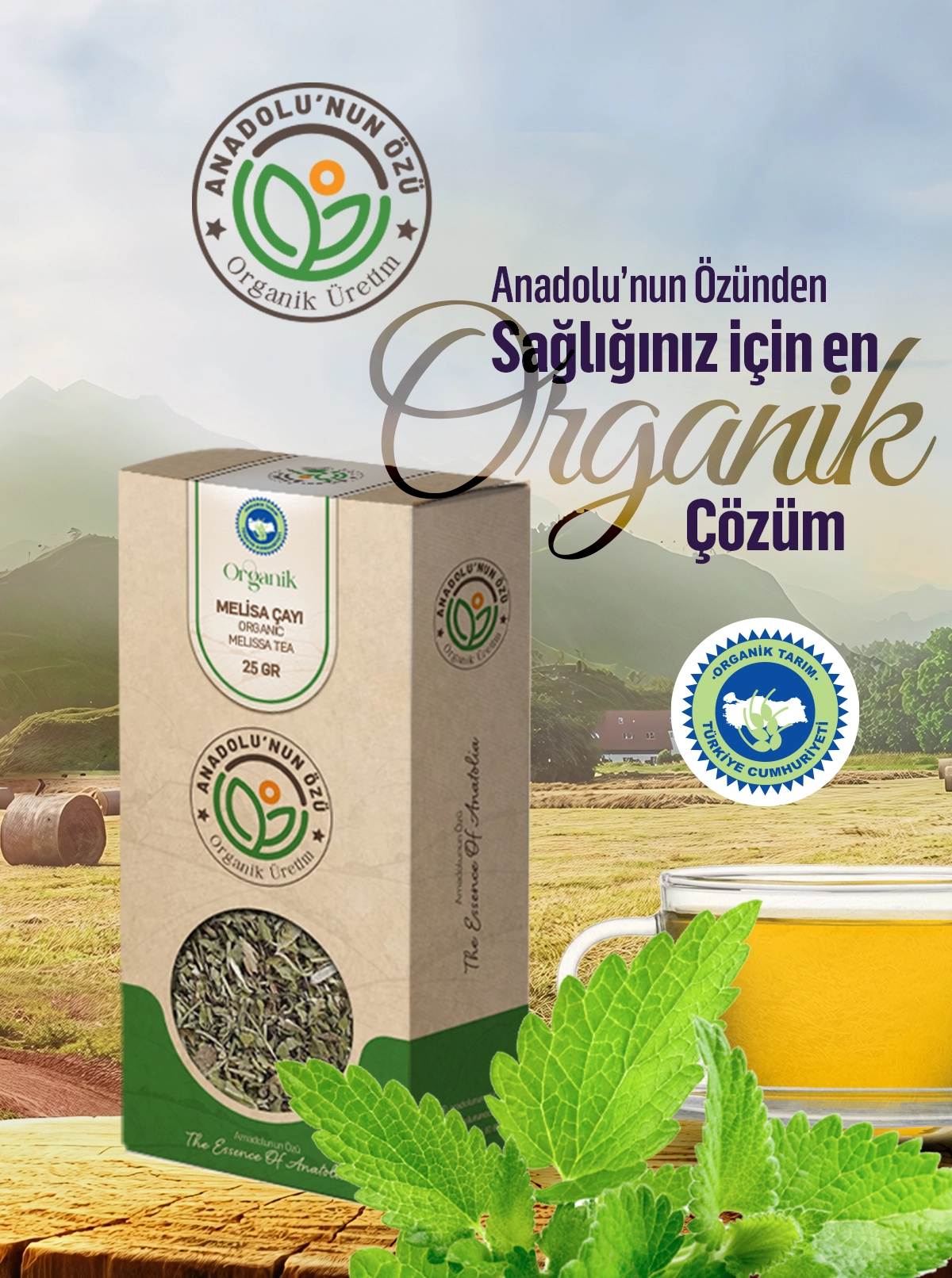 Organik%20Melisa%20Çayı