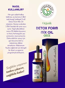 Organik Detox Form Mix Oil (GECE)