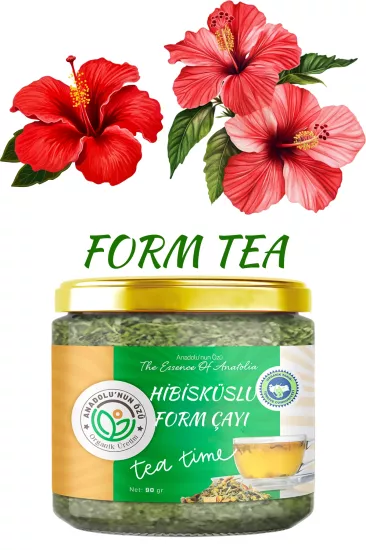Organik Hibiskuslu Form Çayı