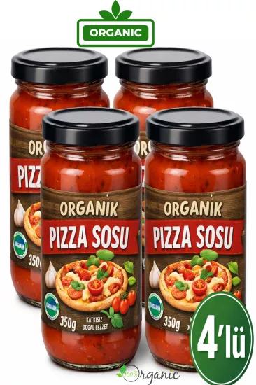 Organik Pizza Sosu 4’lü Set