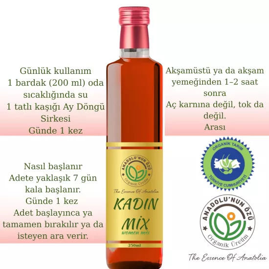 Organik Kadın Mix Sirke