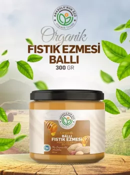 Organik Fıstık Ezmesi(Ballı)