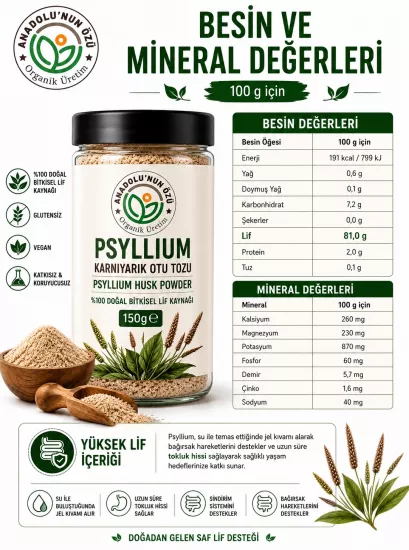 Karnıyarık Otu Tozu 150 Gr