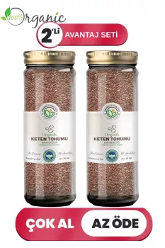 Organik Keten Tohumu (Kahverengi) 2’li Set