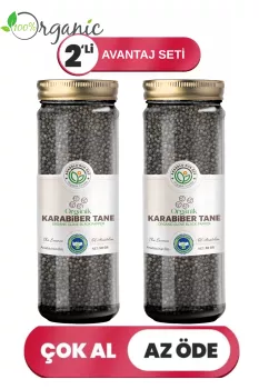 Organik Karabiber Tane 2’li Set