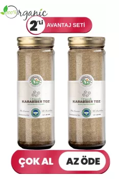 Organik Karabiber Toz 2’li Set
