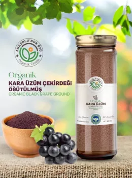 Organik Karaüzüm Çekirdeği (Öğütülmüş)