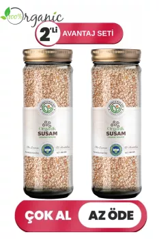 Organik Susam Kavrulmuş 2’li Set