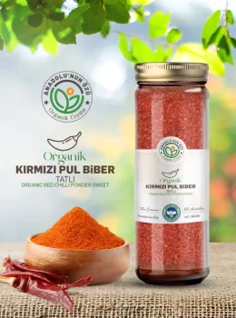 Organik Kırmızı Pul Biber (Tatlı)