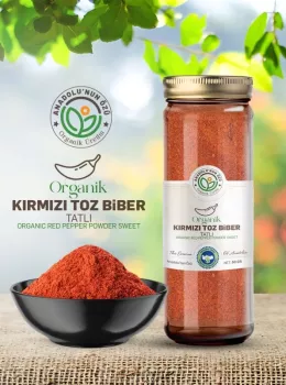 Organik Kırmızı Toz Biber (Tatlı)