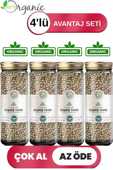 Organik Kişniş Tane 4’lü Set