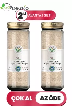 Organik Sarımsak Tozu 2’li Set
