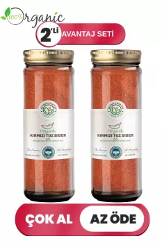 Organik Toz Biber (Acı) 2’li Set
