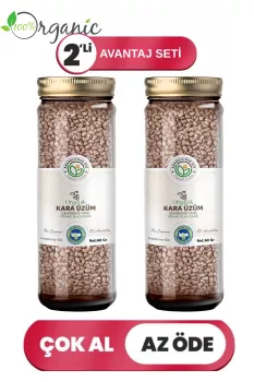 Organik Karaüzüm Çekirdeği Tane 2’li Set