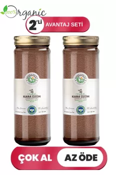 Organik Karaüzüm Çekirdeği Öğütülmüş 2’li Set