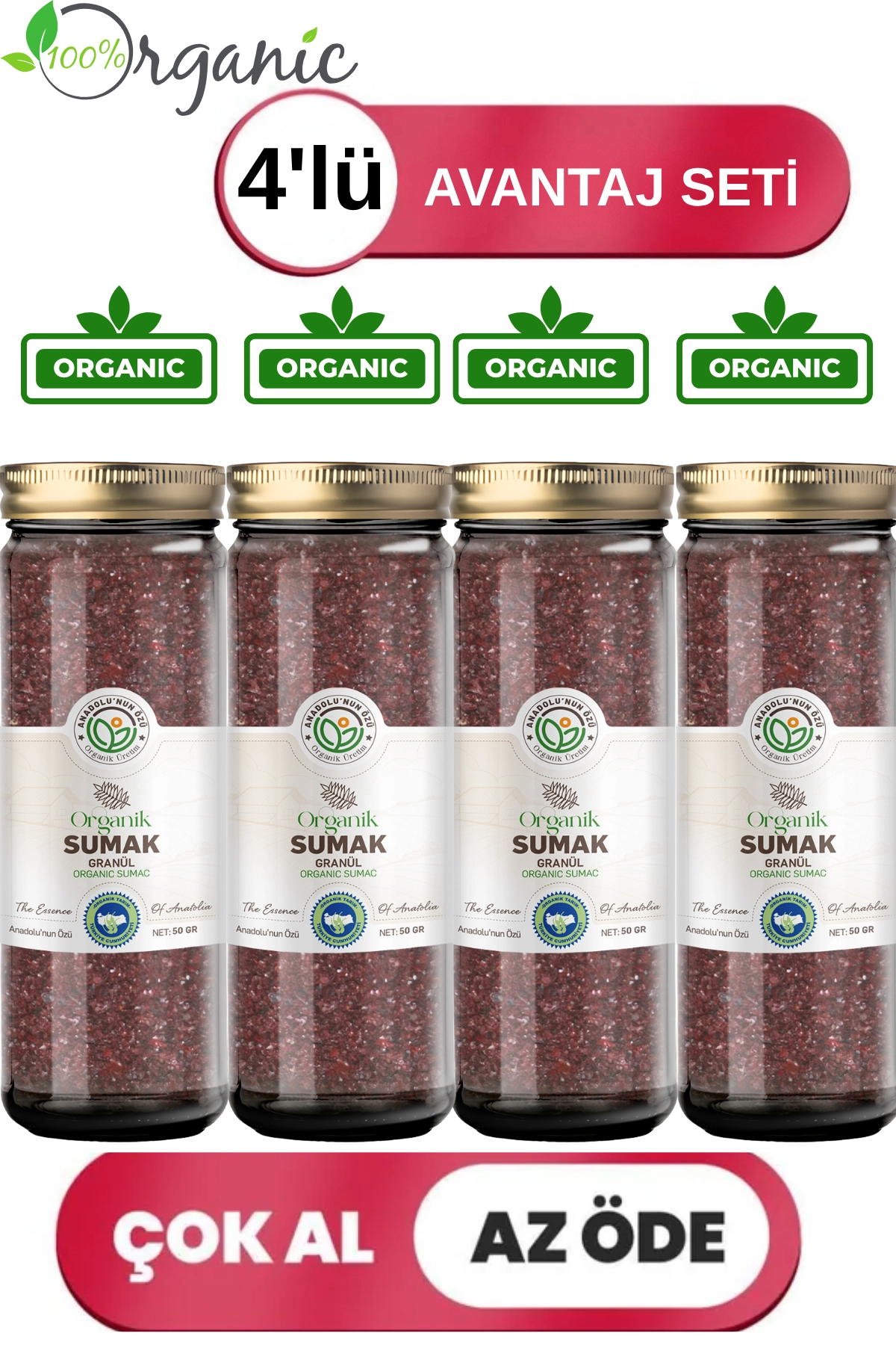 Organik%20Sumak%20Granür%204’lü%20Set
