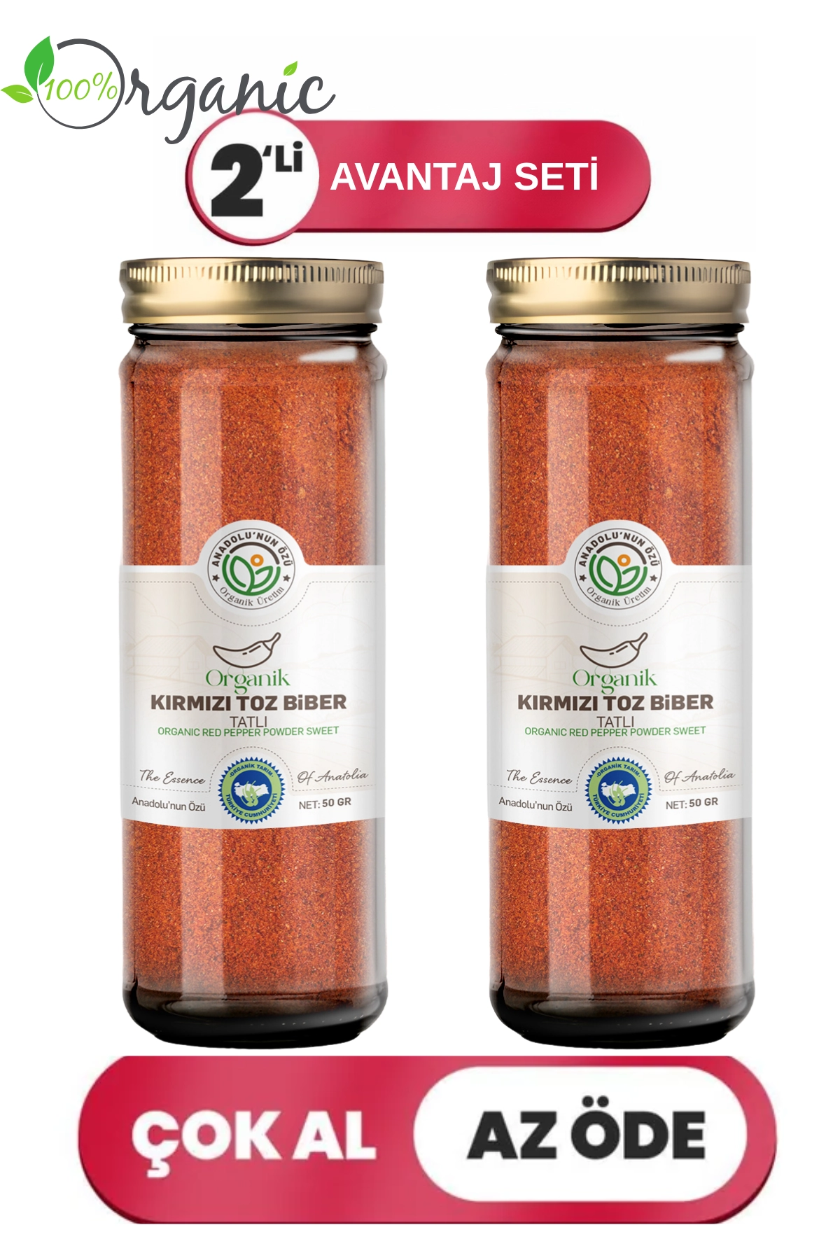 Organik%20Toz%20Biber%20(Tatlı)%202’li%20Set